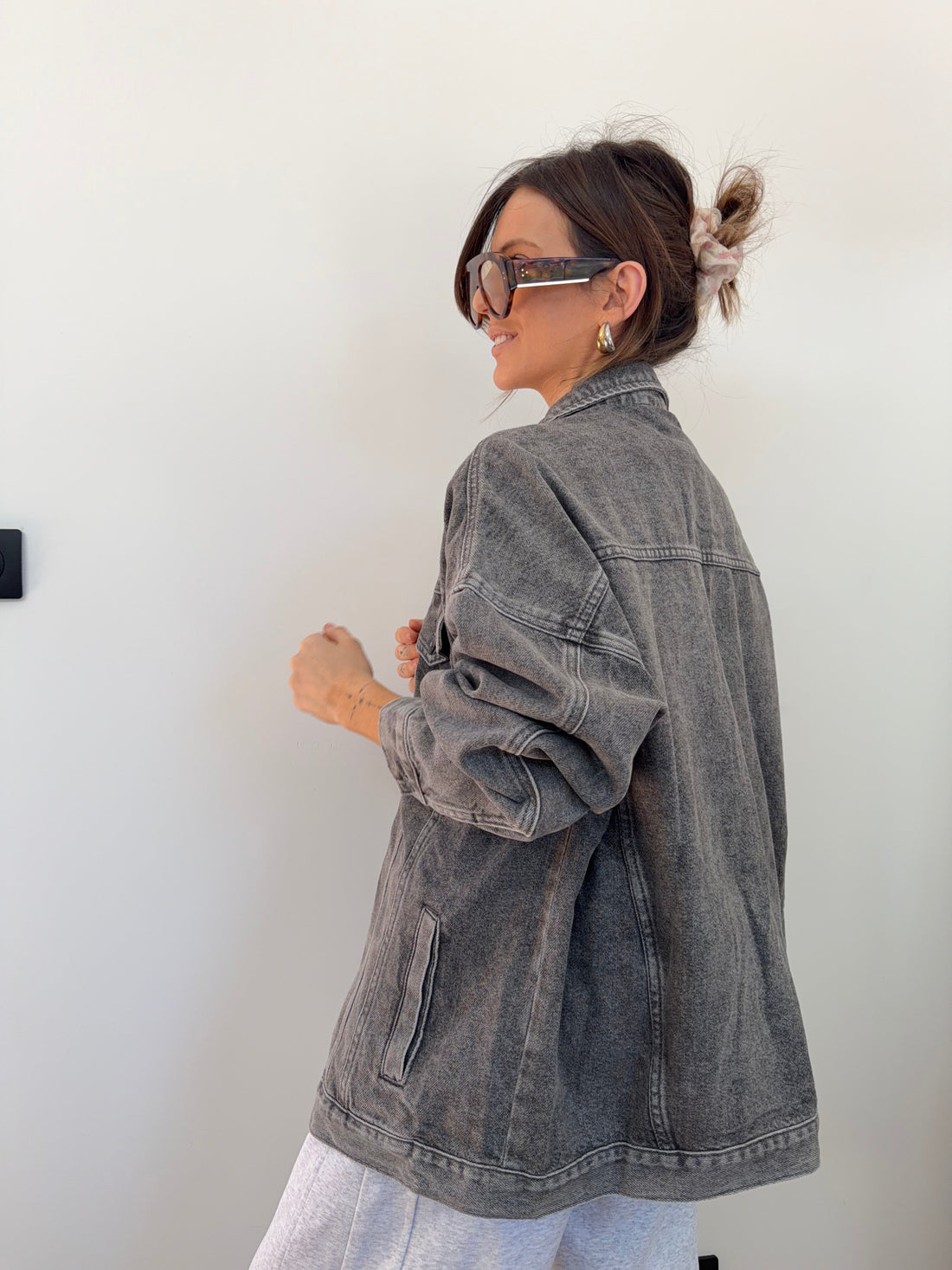 Veste en jeans - grise