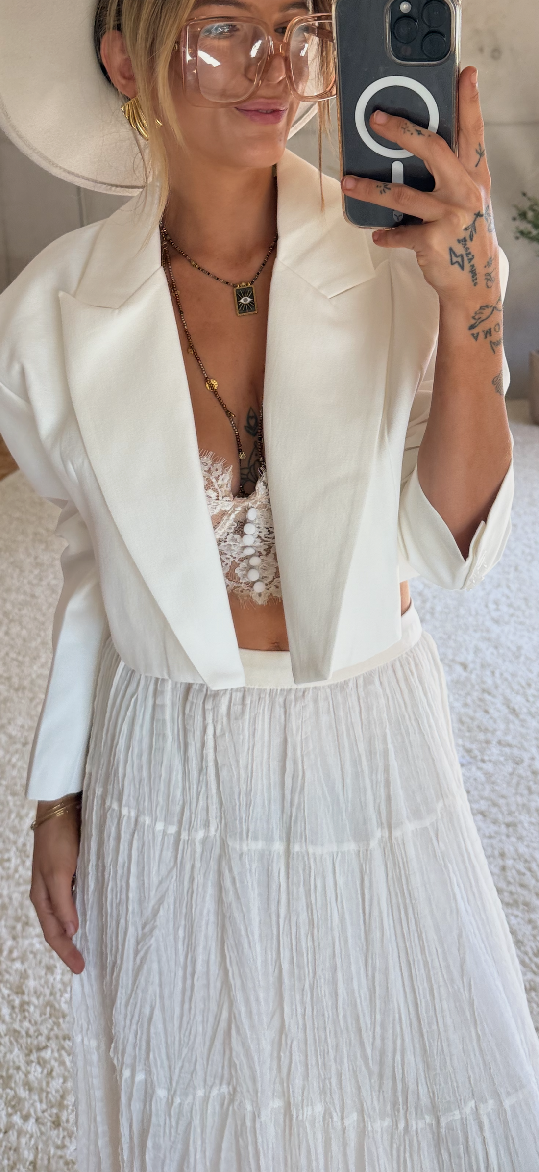 Soutien gorge dentelle - blanc