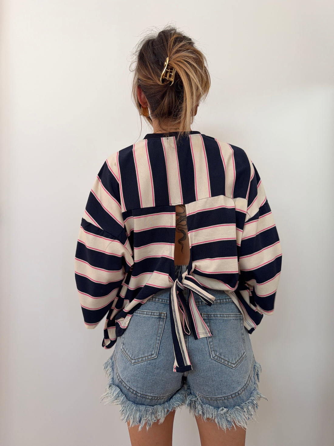 Short en jean - bleu