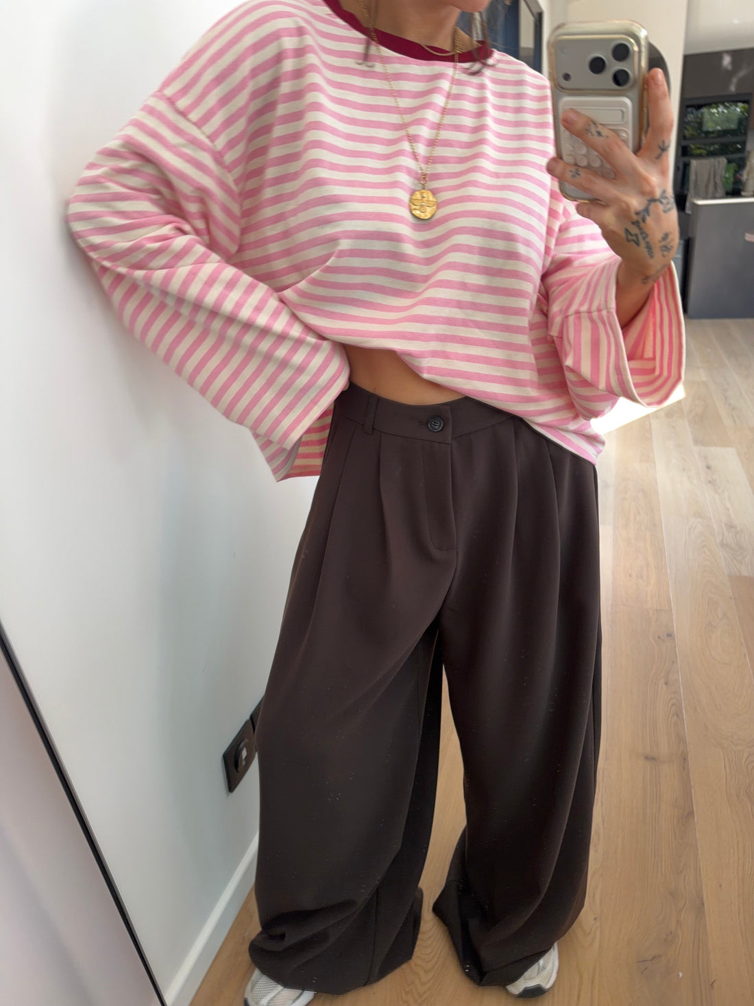 Pantalon droit Joe - chocolat